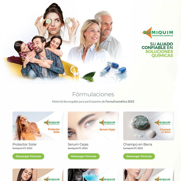 farmacosmetica sumiquim un proyecto web de Grupo GO